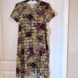 LulaRoe Floral Carly Swing Dress. Size XXS. New with tags